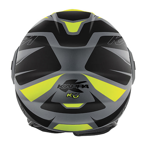 CASCO KV37 READY GRIGIO/NERO/GIALLO TG.L