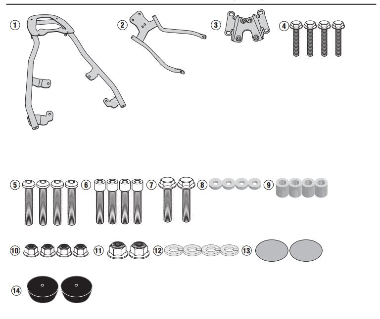 ATTACCO POST PIASTRA INTEGRA 750 16-20