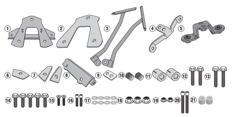 ATTACCO POST PIASTRA CRF1000L AFRICATWIN