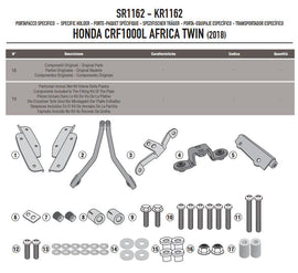 ATTACCO POST CRF1000L AFRICA TWIN 18-19
