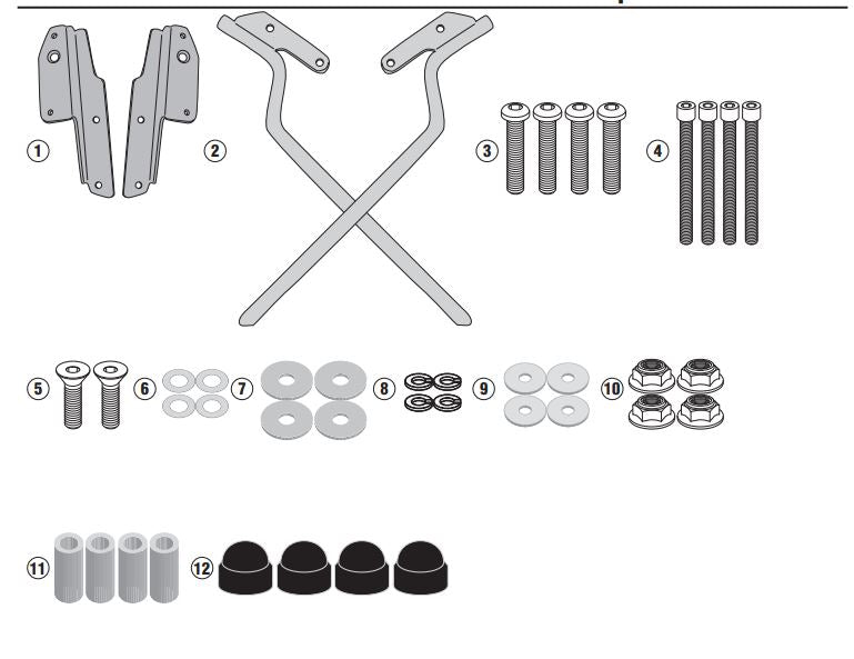 ATTACCO POST PIASTRA CRF1100L AFRICATWIN