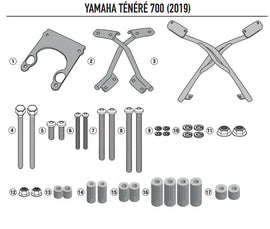 ATTACCO POST PIASTRA TÉNÉRÉ 700 19-22