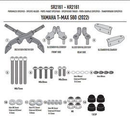 ATTACCO POST PIASTRA T-MAX 560