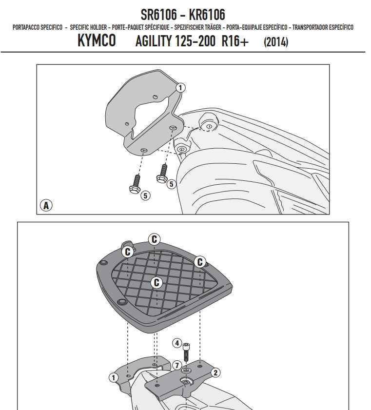 ATTACCO BAUL MONOLOCK AGILITY R16+ 14-23