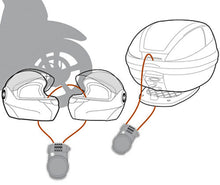 Carica l&#39;immagine nel visualizzatore di Gallery, LUCCHETTO CAVO RETRAIB CASCO O BAULETTO