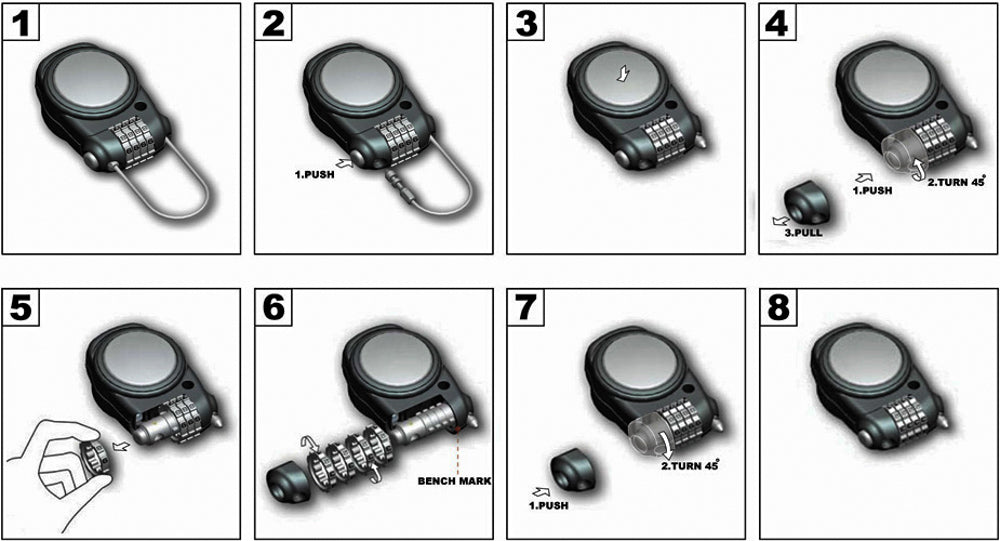 LUCCHETTO CAVO RETRAIB CASCO O BAULETTO