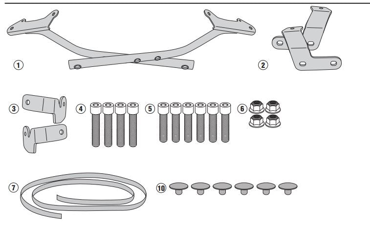 ATTACCO POST PIASTRA NC 750 S/X 16-20
