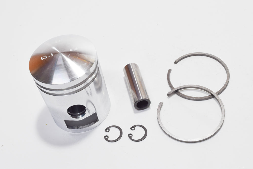 PISTONE COMPLETO 'METEOR PISTON' DIAMETRO 53,5-SPINOTTO 15 VESPA 125 VNB 2% 1960>1965