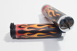 COPPIA MANOPOLE MOTO HARRI'S FIAMME FIRE CHIUSE L : 140MM