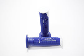 COPPIA MANOPOLE BIANCO-BLU CHIUSE 125MM