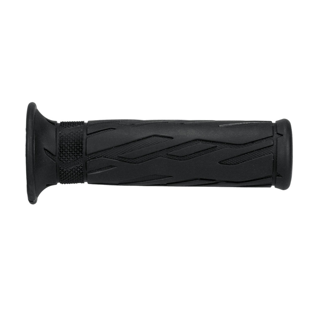 COPPIA MANOPOLE NERE FORATE L.120MM
