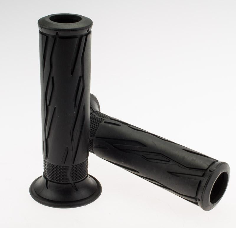 COPPIA MANOPOLE NERE FORATE L.120MM