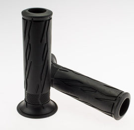 COPPIA MANOPOLE NERE FORATE L.120MM