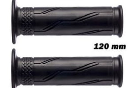 COPPIA MANOPOLE MOTO FORATE NERO 120MM