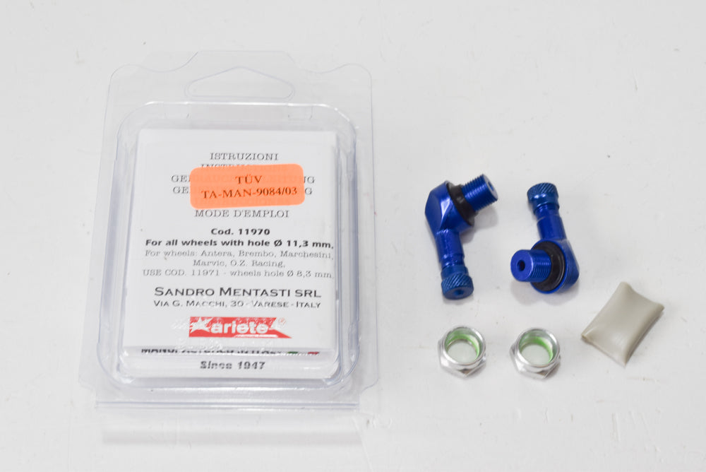 KIT VALVOLE TUBELESS DIAM 11,3 MM BLU
