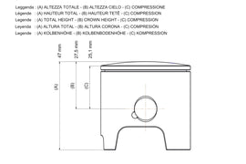 PISTONE D.50-SP.12-SEL.BB AM6 50 A LIQUI
