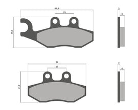 SERIE PASTIGLIE ANT BEVERLY 125CC>300CC