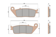 Carica l&#39;immagine nel visualizzatore di Gallery, SERIE PASTIGLIE ANT SINT HONDA ADV 350