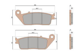 SERIE PASTIGLIE ANT SINT HONDA ADV 350