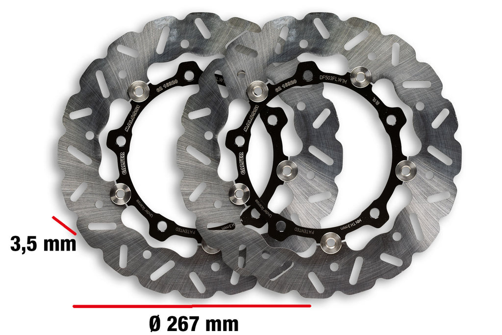 COPPIA DISCHI FRENO ANT T-MAX 530
