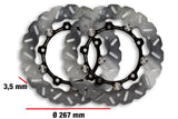 COPPIA DISCHI FRENO ANTERIORI T-MAX 530