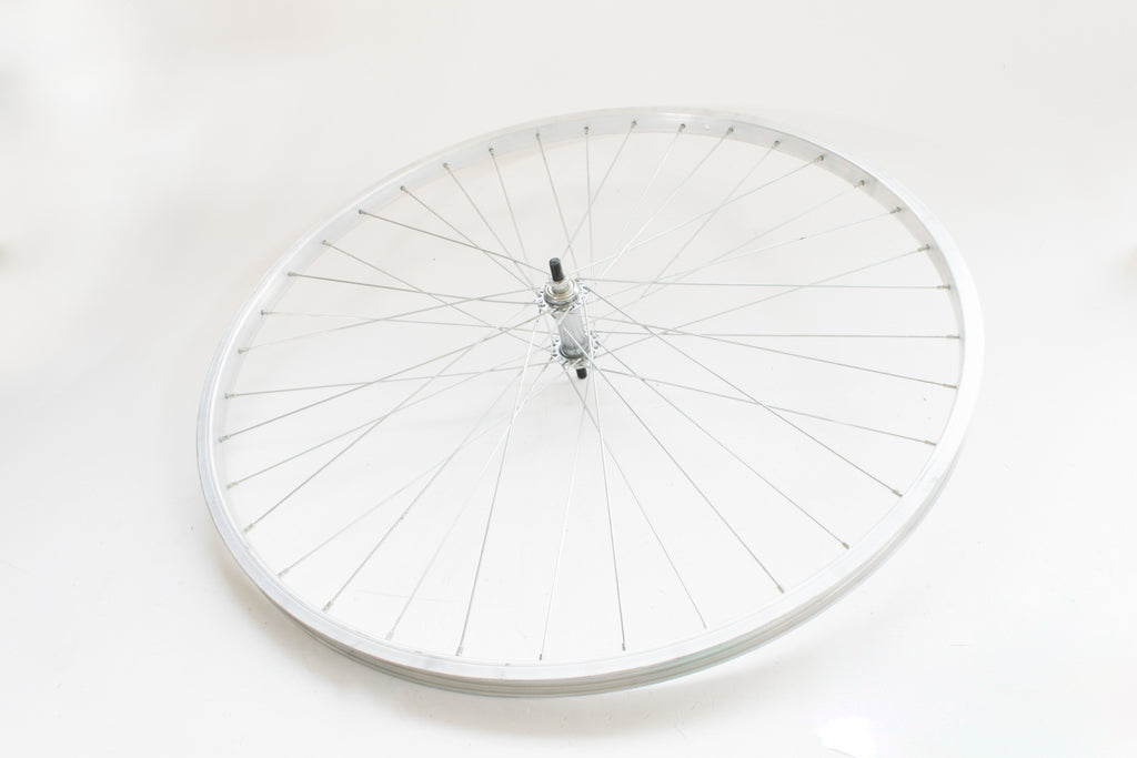 RUOTA ANT BICI 28X1.5/8 IN ALLUM C/PERNO