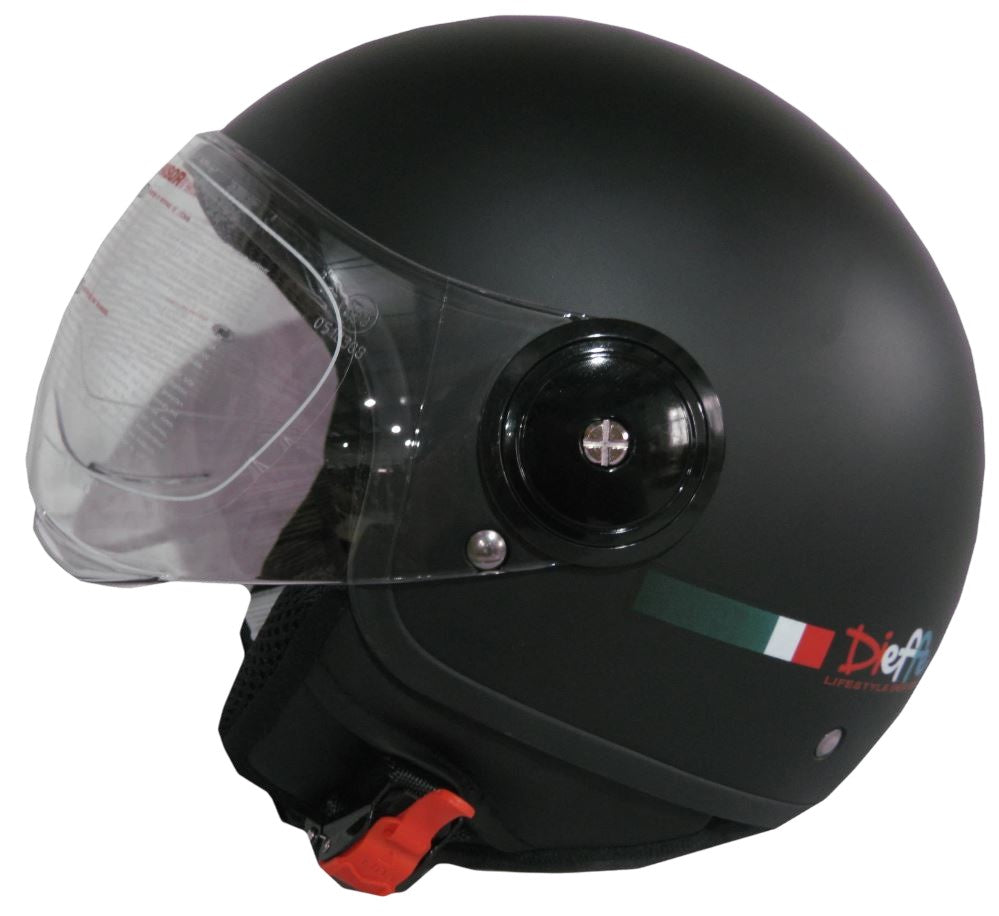 CASCO JET NERO OPACO TG.S