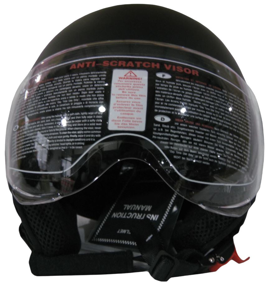 CASCO JET NERO OPACO TG.S