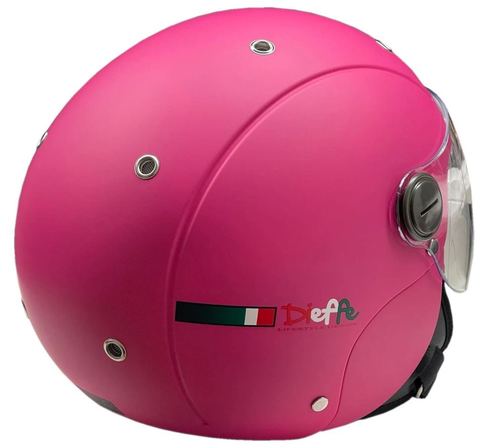 CASCO JET FUCSIA PER BIMBO TG.M