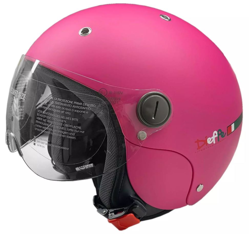 CASCO JET FUCSIA PER BIMBO TG.M