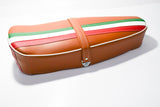 SELLA VESPA PRIMAVERA MARRONE FASCIA TRICOLORE