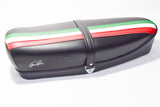SELLA VESPA 50/125 ET3 C/SERRATURA NERA FASCIA TRICOLORE