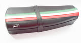 SELLA NERA VESPA PK 50-125 XL CON FASCIA TRICOLORE