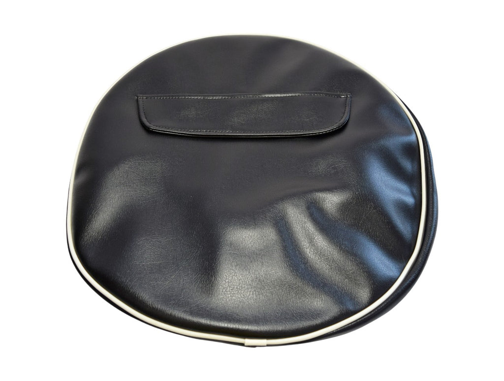 COPRIRUOTA NERO C/BORDO BIANCO 10 VESPA