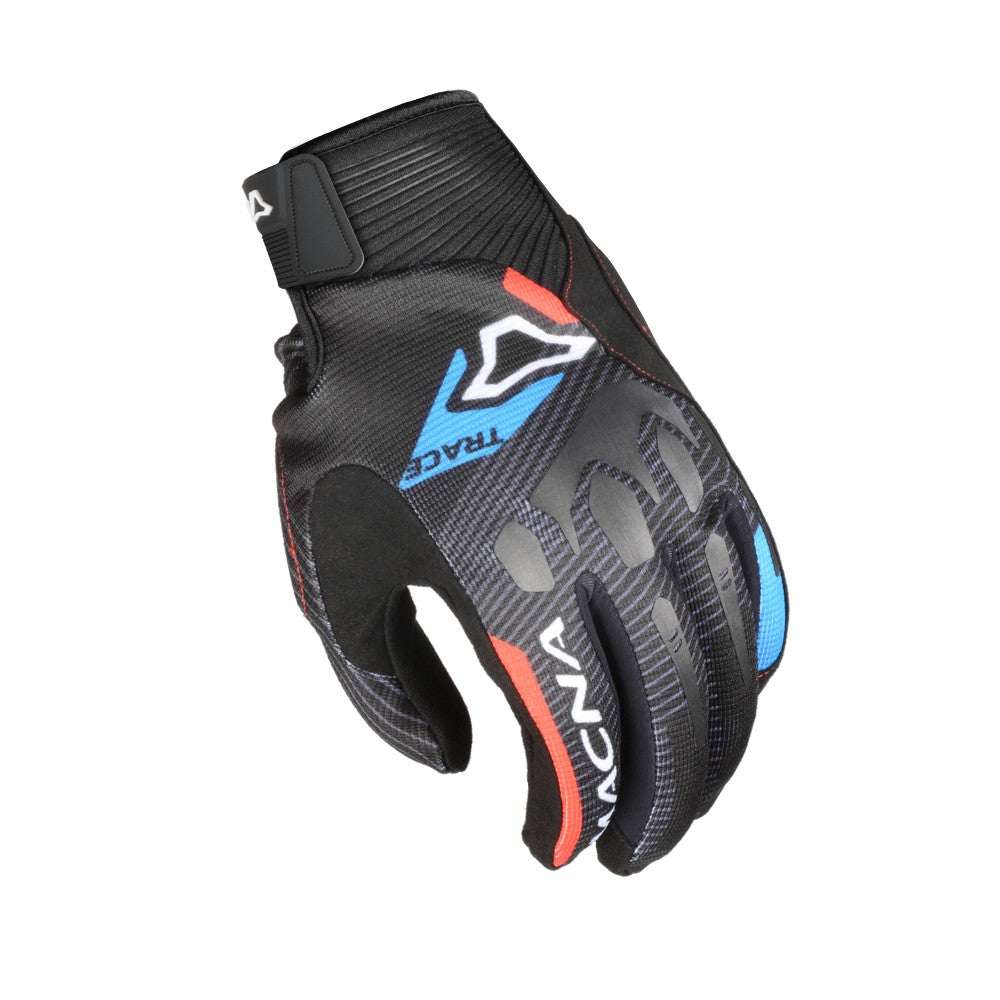 GUANTI MOTO MACNA TG STRACE  NERO/BLU