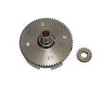 CAMPANA E PIGNONE FRIZIONE VESPA 50 Z 18-67 SENZA PARASTRAPPI