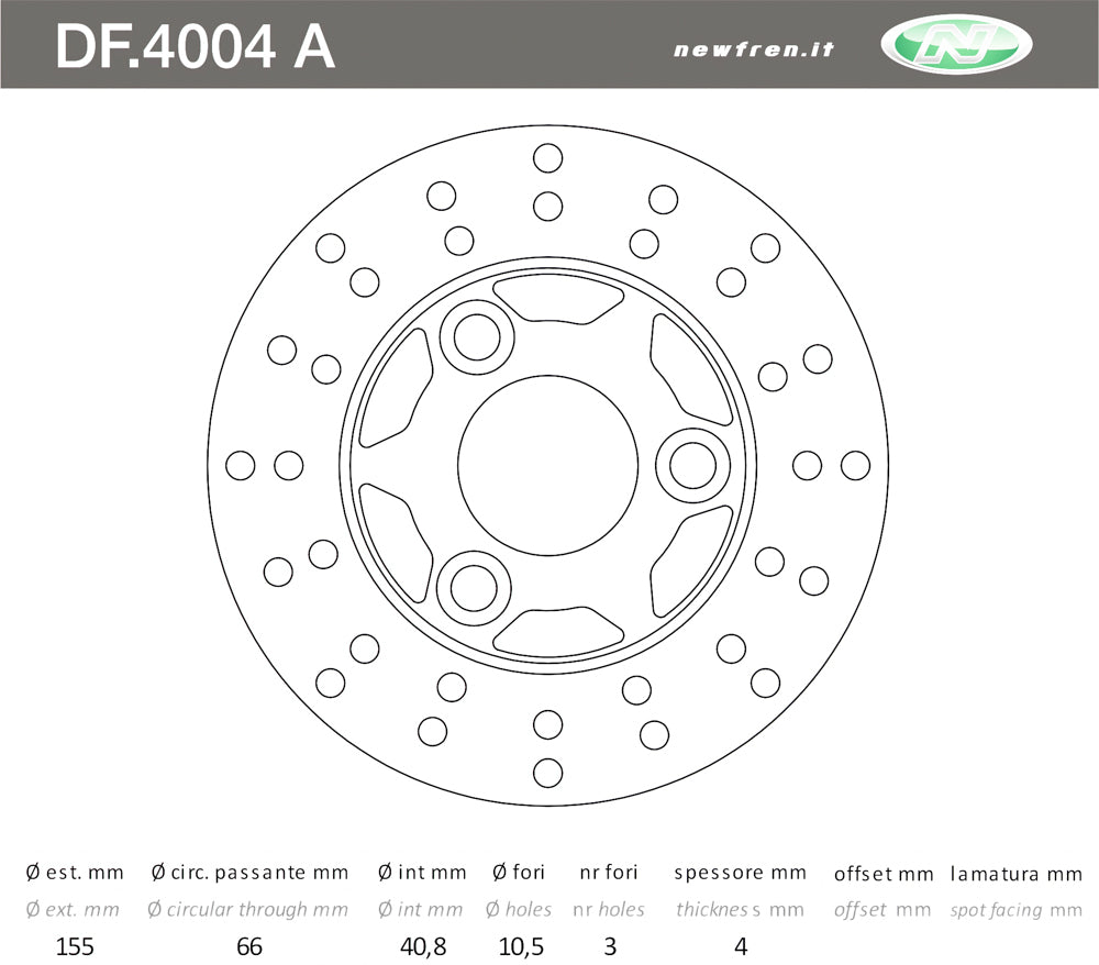 DISCO FRENO ANT ZIP RST 50 19961999