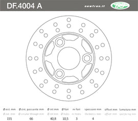 DISCO FRENO ANT ZIP RST 50 19961999