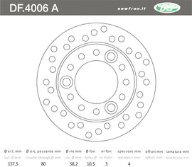 DISCO FRENO IN ACCIAIO