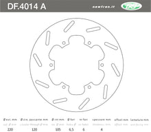Carica l&#39;immagine nel visualizzatore di Gallery, DISCO FRENO IN ACCIAIO