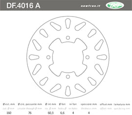 DISCO FRENO IN ACCIAIO