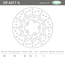 DISCO FRENO IN ACCIAIO