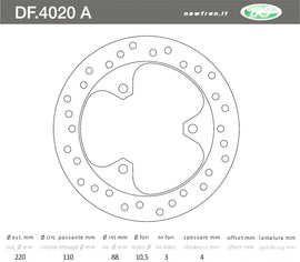DISCO FRENO ANT SH 50 FIFTY 1996