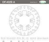 DISCO FRENO POSTERIORE MADISON K 400 2002>2004/MADISON S 250 1999>2001