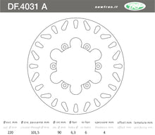 Carica l&#39;immagine nel visualizzatore di Gallery, DISCO FRENO IN ACCIAIO