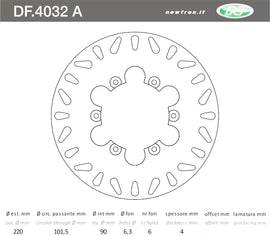 DISCO FRENO IN ACCIAIO