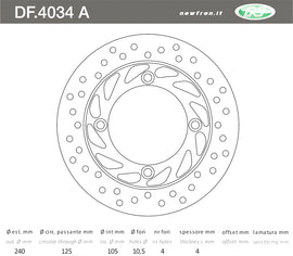 DISCO FRENO IN ACCIAIO