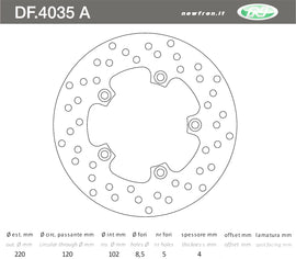 DISCO FRENO POST RS 50