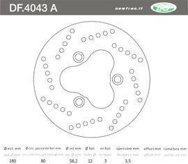 DISCO FRENO IN ACCIAIO