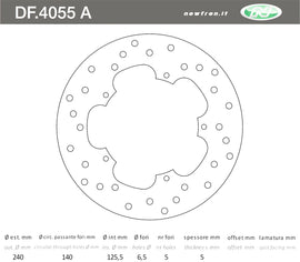 DISCO FRENO IN ACCIAIO